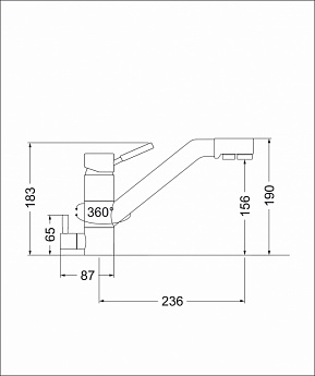 картинка Смеситель Emar Quartz ЕС - 3008 
