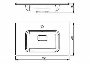 картинка Раковина для ванной Florentina ПАЛЕРМО 800 