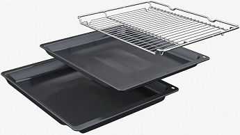 картинка Электрический духовой шкаф Bosch HBG7764B1 черный 