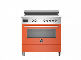 картинка Комбинированная кухонная плита Bertazzoni PRO95I1EART оранжевая  картинка Комбинированная кухонная плита Bertazzoni PRO95I1EART оранжевая