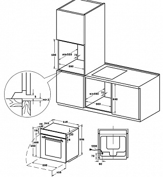 картинка Электрический духовой шкаф с функцией пароварки Vard VOS684SG 