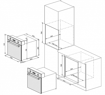 картинка Электрический духовой шкаф Weissgauff EOA 39 PDB 