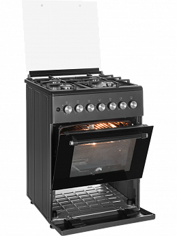 картинка Газовая кухонная плита Nord GG 6064 Gd графит 