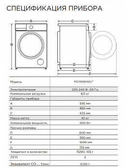 картинка Комплект Midea MF11914BS53/W+MSKK-W02+MD1180BH60/W 