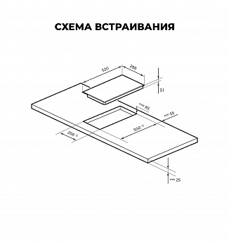 картинка Варочная панель Lex EVH 320A BL 