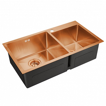 картинка Мойка для кухни Emar EMB-210 PVD Nano Coppery 
