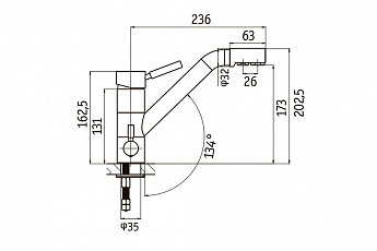 картинка Смеситель LONGRAN SPRINT UNIVERSAL LM1394  картинка Смеситель LONGRAN SPRINT UNIVERSAL LM1394