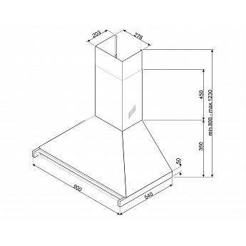 картинка Кухонная вытяжка Smeg KD90HXE  картинка Кухонная вытяжка Smeg KD90HXE