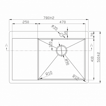 картинка Мойка для кухни Melana D7851HB-R PROFLINE графит  картинка Мойка для кухни Melana D7851HB-R PROFLINE графит