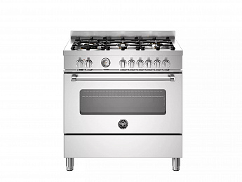 картинка Комбинированная кухонная плита Bertazzoni MAS96L1EXT нержавеющая сталь  картинка Комбинированная кухонная плита Bertazzoni MAS96L1EXT нержавеющая сталь