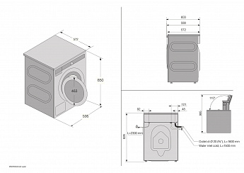 картинка Стиральная машина с паром Asko W5096RT титан  картинка Стиральная машина с паром Asko W5096RT титан