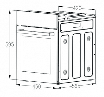 картинка Электрический духовой шкаф Weissgauff EOY 4511 Touch DB 