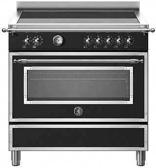 картинка Комбинированная кухонная плита Bertazzoni HER95I1ENET чёрный  картинка Комбинированная кухонная плита Bertazzoni HER95I1ENET чёрный