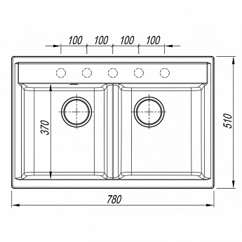 картинка Мойка для кухни Dr. Gans АСТРА-780 