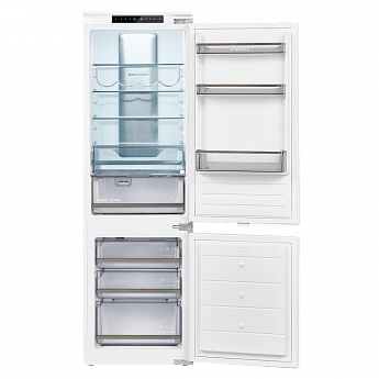 картинка Встраиваемый холодильник Maunfeld MBF17754NFWHGR LUX Inverter  картинка Встраиваемый холодильник Maunfeld MBF17754NFWHGR LUX Inverter