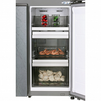 картинка Отдельностоящий холодильник Hiberg RFQ-610G GS inverter 