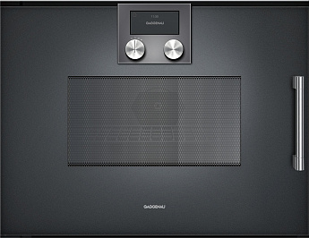 картинка Микроволновая печь встраиваемая Gaggenau BMP251100 антрацит  картинка Микроволновая печь встраиваемая Gaggenau BMP251100 антрацит