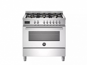 картинка Комбинированная кухонная плита Bertazzoni PRO96L1EXT нержавеющая сталь  картинка Комбинированная кухонная плита Bertazzoni PRO96L1EXT нержавеющая сталь