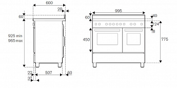 картинка Комбинированная кухонная плита Bertazzoni PRO105I2EROT красная  картинка Комбинированная кухонная плита Bertazzoni PRO105I2EROT красная