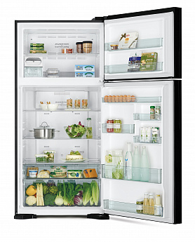 картинка Отдельностоящий холодильник Hitachi R-V660PUC7-1 BBK черный 