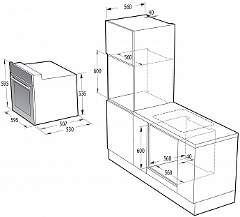 картинка Электрический духовой шкаф Gorenje BO6737E02NX 