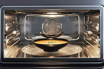 картинка Электрический духовой шкаф с функцией СВЧ Bertazzoni F457MODMWTZ цинк 