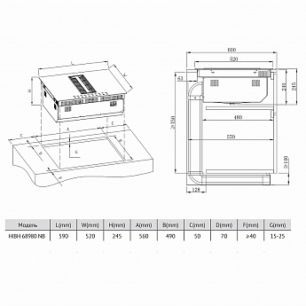 картинка Варочная панель Korting HIBH 68980 NB  картинка Варочная панель Korting HIBH 68980 NB