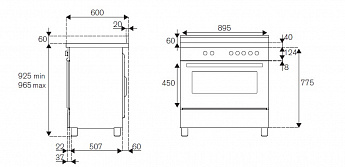 картинка Комбинированная кухонная плита Bertazzoni HER95I2EAVT слоновая кость  картинка Комбинированная кухонная плита Bertazzoni HER95I2EAVT слоновая кость