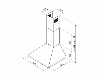 картинка Кухонная вытяжка Smeg KSED95COA 