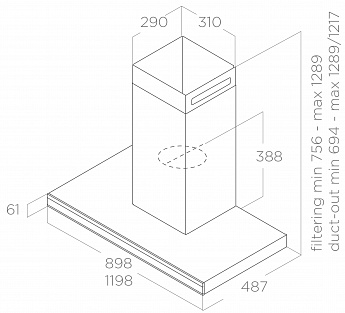картинка Кухонная вытяжка Elica ELEMENT @ IXBL/A/120 