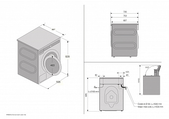 картинка Стиральная машина с паром Asko W3114CXLW белый  картинка Стиральная машина с паром Asko W3114CXLW белый