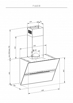 картинка Кухонная вытяжка Kuppersberg F 663 B  картинка Кухонная вытяжка Kuppersberg F 663 B
