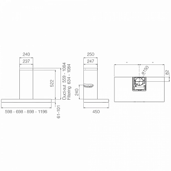 картинка Кухонная вытяжка Elica SPOT PLUS IX/A/60 