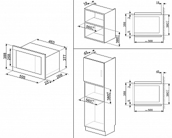 картинка Микроволновая печь Smeg FMI017X  картинка Микроволновая печь Smeg FMI017X