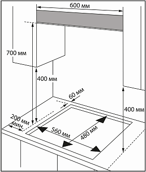 картинка Варочная панель Hiberg I-VM 6021 B 