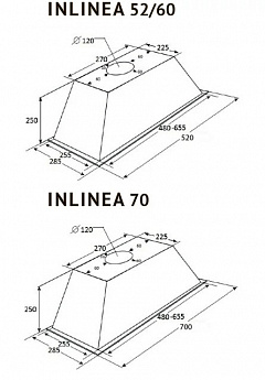 картинка Кухонная вытяжка Kuppersberg INLINEA 60 X 