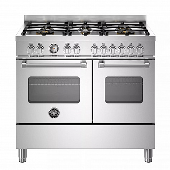 картинка Комбинированная кухонная плита Bertazzoni MAS106L2EXT нержавеющая сталь  картинка Комбинированная кухонная плита Bertazzoni MAS106L2EXT нержавеющая сталь