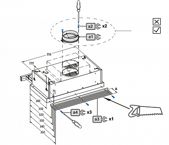 картинка Кухонная вытяжка Korting KHP 69617 DGN 