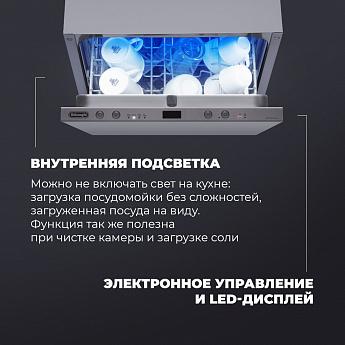картинка Посудомоечная машина Delonghi DDW 06S BASILIA  картинка Посудомоечная машина Delonghi DDW 06S BASILIA