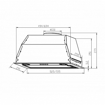 картинка Кухонная вытяжка Lex GS BLOC P 900 WHITE  картинка Кухонная вытяжка Lex GS BLOC P 900 WHITE