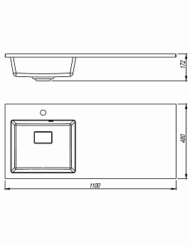 картинка Раковина Florentina АВАНТИ 1100L  картинка Раковина Florentina АВАНТИ 1100L