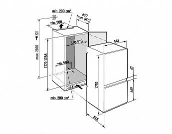 картинка Встраиваемый холодильник Liebherr CNef 5735 