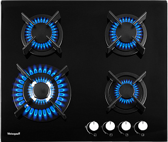 картинка Газовая варочная панель Weissgauff HGG 640 BG черный 