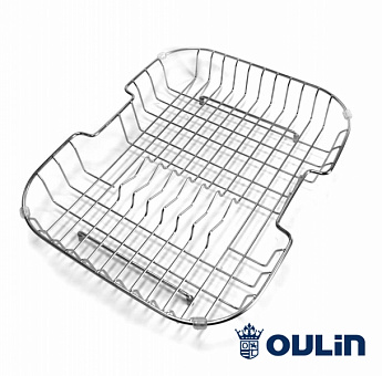 картинка Oulin корзина для посуды(фруктов) Ol-111L хром 