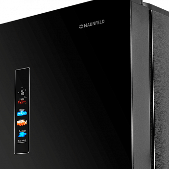 картинка Полувстраиваемый холодильник Maunfeld MFF190NFDSB01 черный 