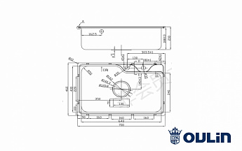 картинка Мойка для кухни Oulin OL-CS210S 