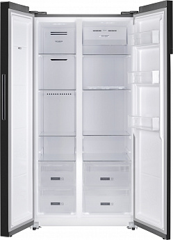 картинка Отдельностоящий холодильник Weissgauff WSBS 600 BeG NoFrost Inverter 