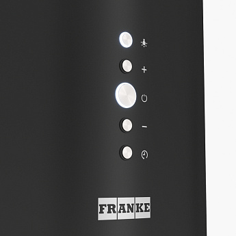 картинка Кухонная вытяжка островная Franke REEF BK 35 черная 