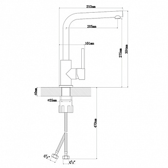 картинка Смеситель Florentina ДЕЛЬТА 