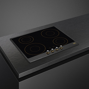 картинка Индукционная варочная панель Smeg SI764AOM 